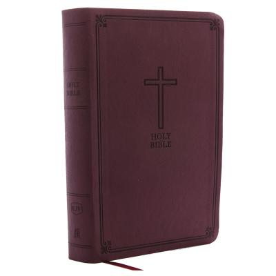 KJV, Reference Bible, Personal Size Giant Print, Imitation Leather, Burgundy, Indexed, Red Letter Edition - Thomas Nelson