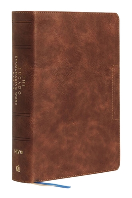 Niv, Lucado Encouraging Word Bible, Brown, Leathersoft, Thumb Indexed, Comfort Print: Holy Bible, New International Version - Max Lucado