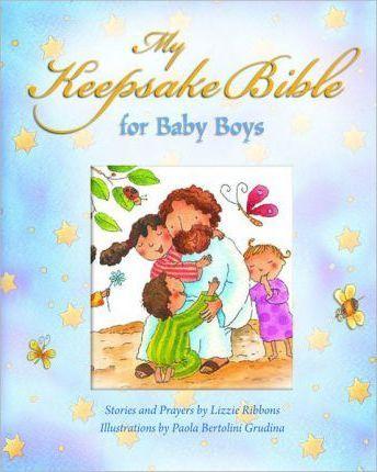My Baby Keepsake Bible for Baby Boys - Lizzie Ribbons