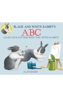 Coperta cărții 'Black and White Rabbit's ABC - Alan Baker'