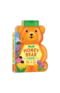 Coperta cărții 'The Honey Bear Hive Shaped Board Book - Mudpuppy'