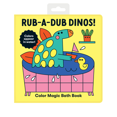 Rub-A-Dub Dinos! Color Magic Bath Book - Mudpuppy