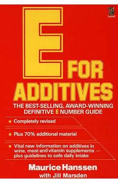 Coperta cărții 'E for Additives - Maurice Hanssen'