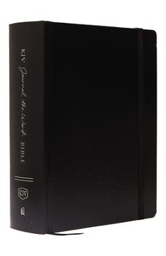 Coperta cărții 'KJV, Journal the Word Bible, Large Print, Hardcover, Black, Red Letter Edition: Reflect, Journal, or Create Art Next to'