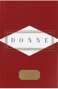 Coperta cărții 'Donne: Poems: Introduction by Peter Washington - John Donne'