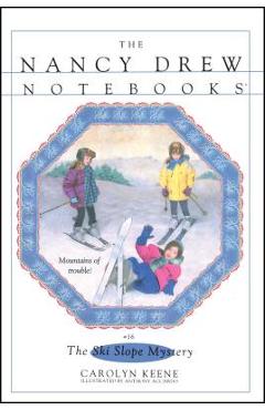 Coperta cărții 'The Ski Slope Mystery - Carolyn Keene'