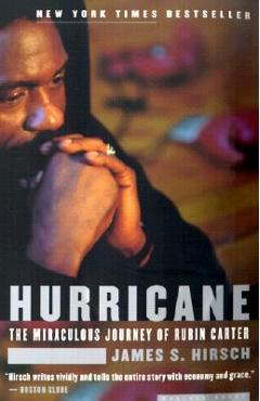 Coperta cărții 'Hurricane: The Miraculous Journey of Rubin Carter - James S. Hirsch'