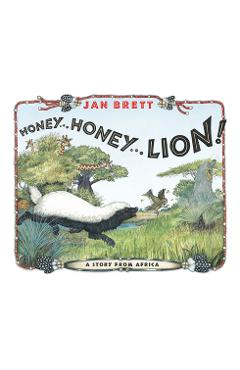 Coperta cărții 'Honey... Honey... Lion! - Jan Brett'