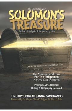 Coperta cărții 'The Search for King SOLOMON'S TREASURE: The Lost Isles of Gold & the Garden of Eden - Anna Zamoranos'