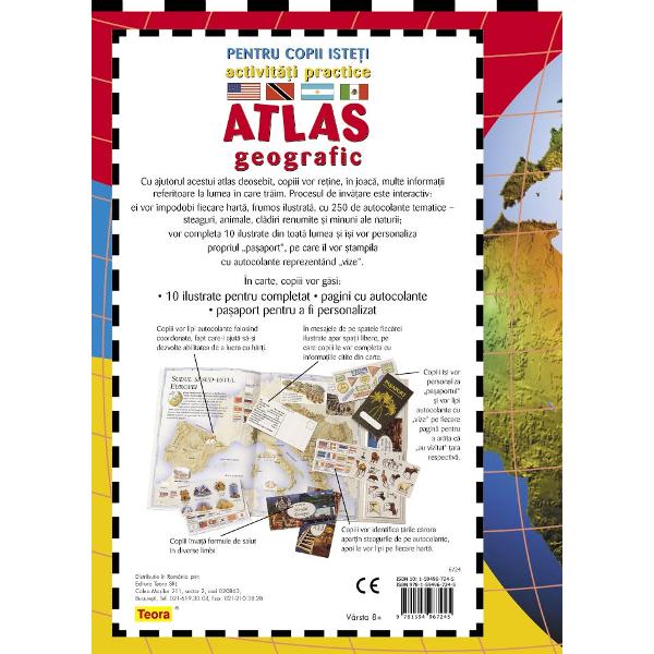 Atlas geografic activitati practice pentru copii isteti