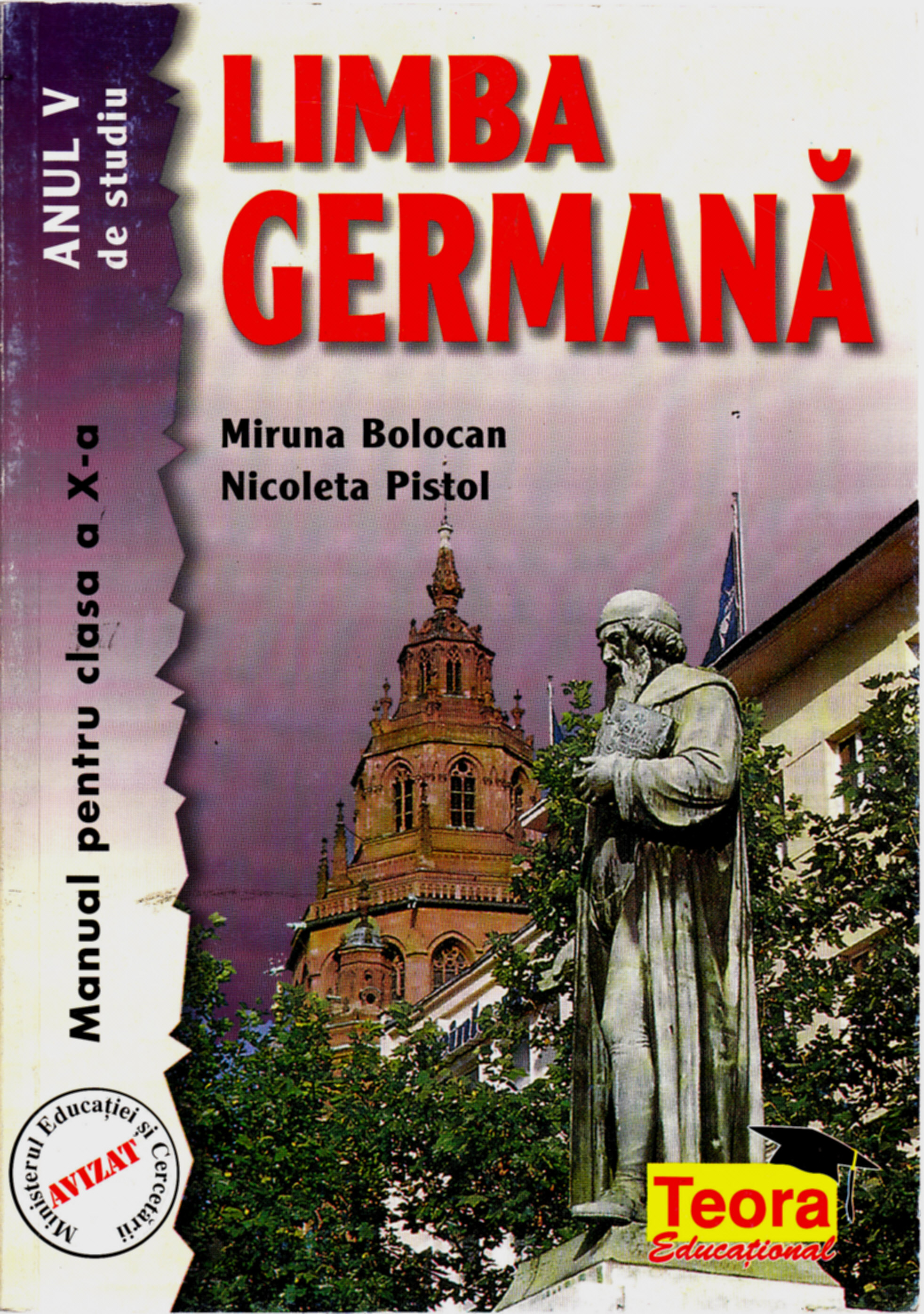 Coperta cărții 'Germana cls 10 anul v de studiu - Miruna Bolocan, Nicoleta Pistol'