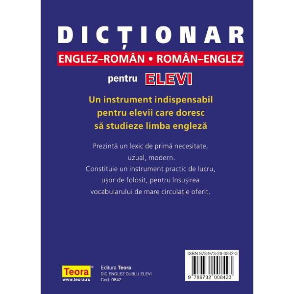 Dictionar englez-roman, roman-englez pentru elevi - Andrei Bantas
