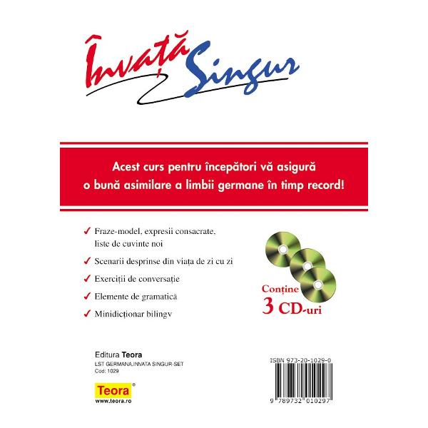 Invata Singur Limba Germana - Sigrid - B. Martin - Contine 3 Cd-Uri
