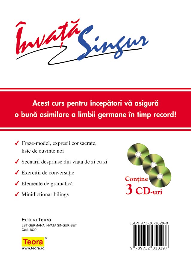 Invata Singur Limba Germana - Sigrid - B. Martin - Contine 3 Cd-Uri