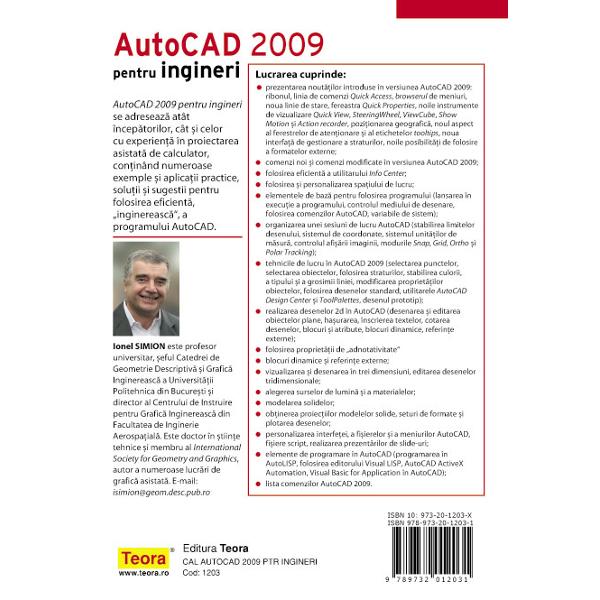 Autocad 2009 pentru ingineri - Ionel Simion