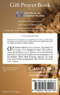 Book of Common Prayer, Gift Edition, White Cp221 601b White - Cambridge University Press