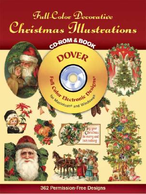 Full-Color Decorative Christmas Illustrations CD-ROM and Book - Dover Publications Inc
