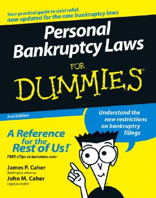 Personal Bankruptcy Laws FD 2e - James P. Caher