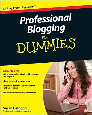 Coperta cărții 'Professional Blogging for Dummies - Susan J. Getgood'