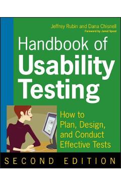 Coperta cărții 'Handbook of Usability Testing: How to Plan, Design, and Conduct Effective Tests - Jeffrey Rubin'