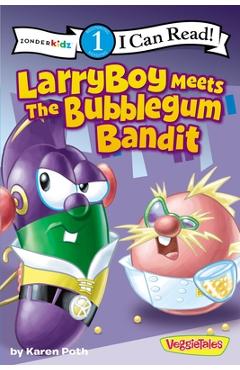 Coperta cărții 'Larryboy Meets the Bubblegum Bandit: Level 1 - Karen Poth'
