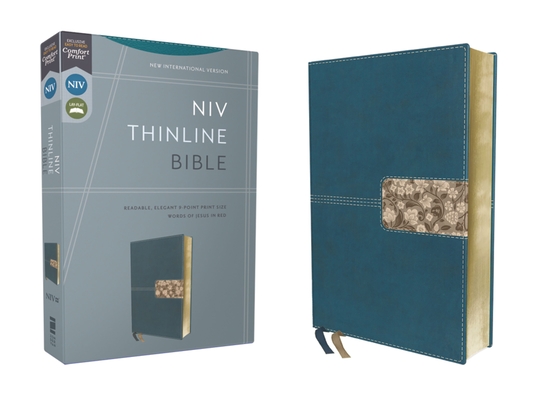 Niv, Thinline Bible, Leathersoft, Teal, Red Letter, Comfort Print - Zondervan