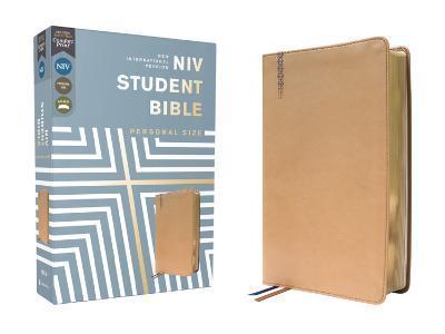 Niv, Student Bible, Personal Size, Leathersoft, Tan, Comfort Print - Philip Yancey