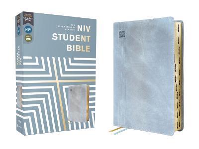 Niv, Student Bible, Leathersoft, Teal, Thumb Indexed, Comfort Print - Philip Yancey