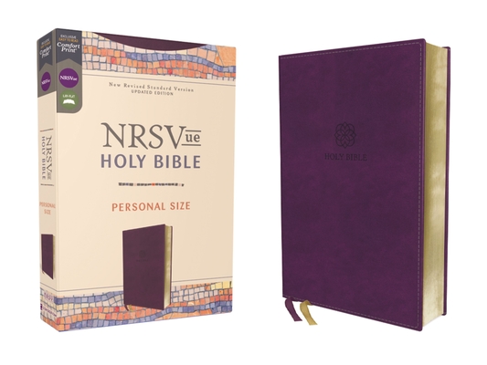 Nrsvue, Holy Bible, Personal Size, Leathersoft, Purple, Comfort Print - Zondervan