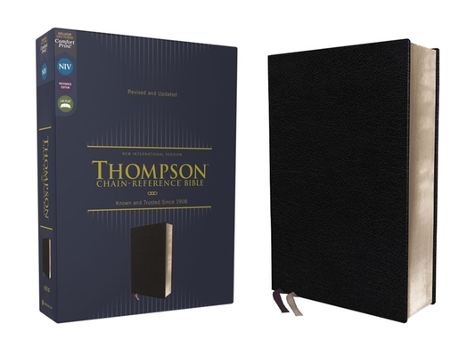 Niv, Thompson Chain-Reference Bible, European Bonded Leather, Black, Red Letter, Comfort Print - Frank Charles Thompson