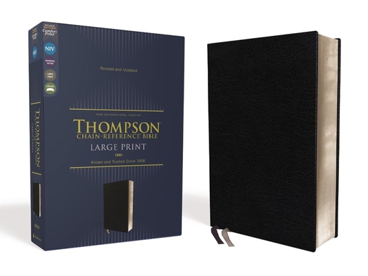 Niv, Thompson Chain-Reference Bible, Large Print, European Bonded Leather, Black, Red Letter, Comfort Print - Frank Charles Thompson