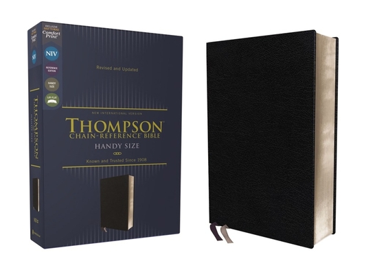 Niv, Thompson Chain-Reference Bible, Handy Size, European Bonded Leather, Black, Red Letter, Comfort Print - Frank Charles Thompson