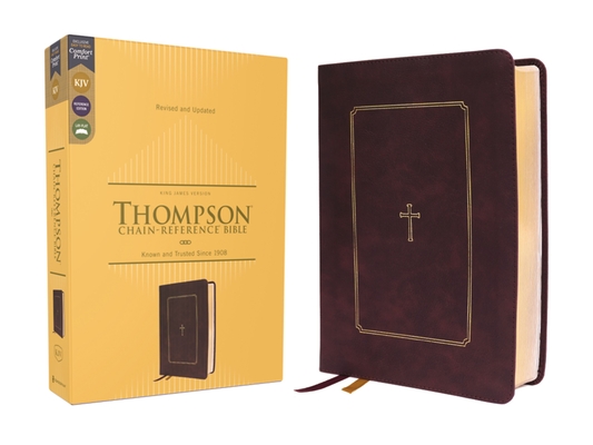 Kjv, Thompson Chain-Reference Bible, Leathersoft, Burgundy, Red Letter, Comfort Print - Frank Charles Thompson