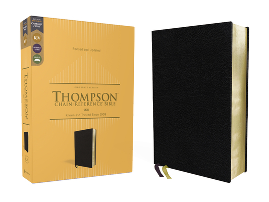 Kjv, Thompson Chain-Reference Bible, European Bonded Leather, Black, Red Letter, Comfort Print - Frank Charles Thompson