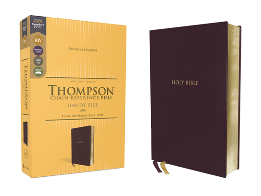 Kjv, Thompson Chain-Reference Bible, Handy Size, Leathersoft, Burgundy, Red Letter, Comfort Print - Frank Charles Thompson