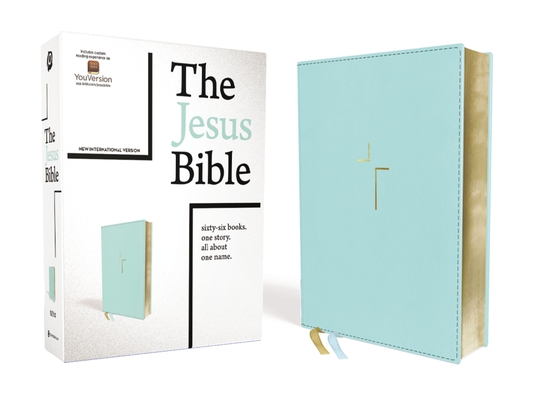 The Jesus Bible, NIV Edition, Leathersoft, Blue, Indexed, Comfort Print - Passion Publishing