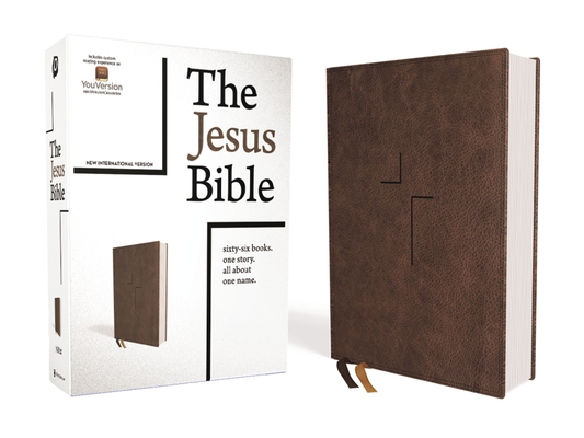 The Jesus Bible, NIV Edition, Leathersoft, Brown, Indexed, Comfort Print - Passion Publishing