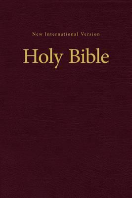 NIV, Pew and Worship Bible, Hardcover, Burgundy - Zondervan