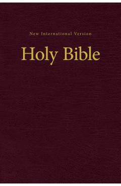 Poza produsului NIV, Value Pew and Worship Bible, Hardcover, Burgundy - Zondervan