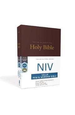 NIV, Value Pew and Worship Bible, Hardcover, Burgundy - Zondervan