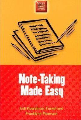 Note-Taking Made Easy - Judi Kesselman-turkel