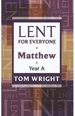 Coperta cărții 'Lent for Everyone - Tom Wright'