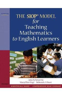 Coperta cărții 'The Siop Model for Teaching Mathematics to English Learners - Jana Echevarria'