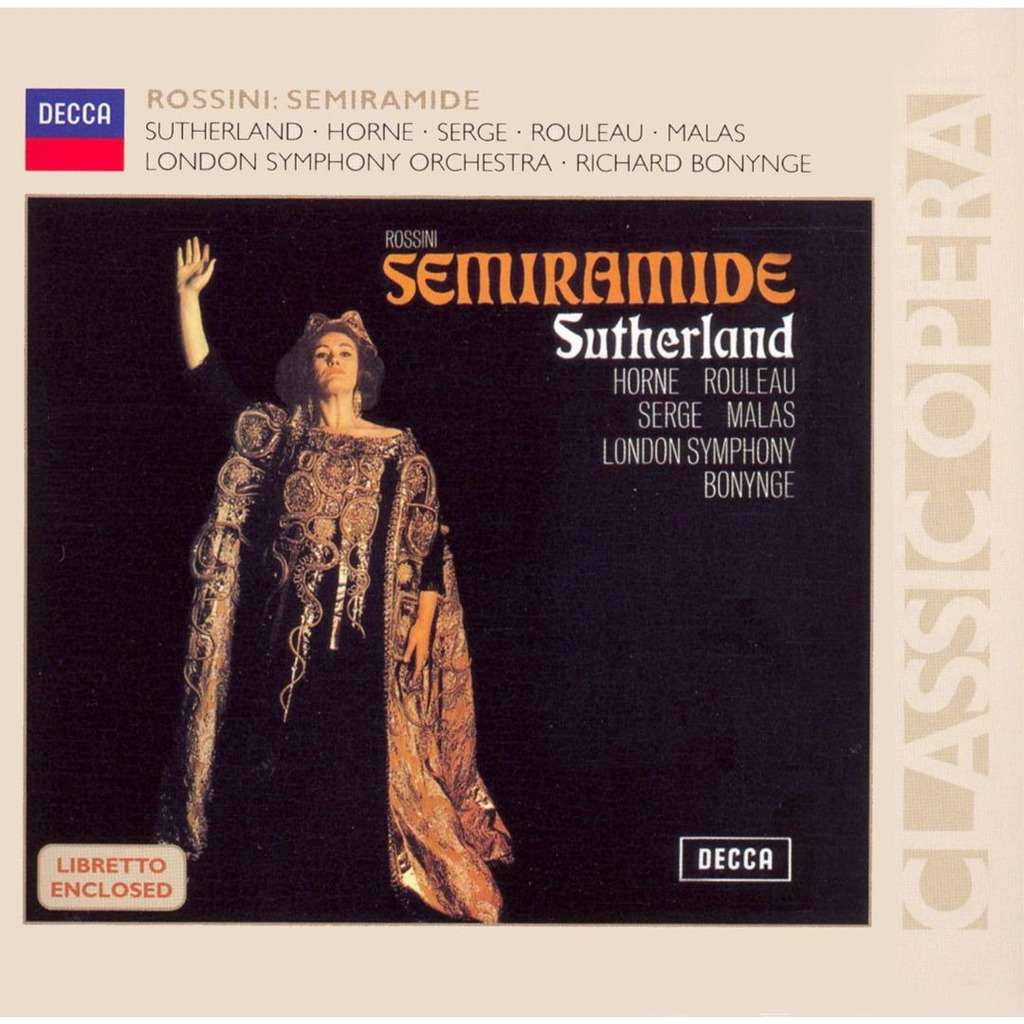 3CD Rossini - Semiramide - Sutherland, Horne, Rouleau