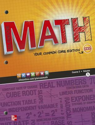 Coperta cărții 'Glencoe Math, Course 3, Student Edition, Volume 1 - Mcgraw Hill'
