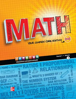 Coperta cărții 'Glencoe Math, Course 1, Student Edition, Volume 1 - Mcgraw Hill'