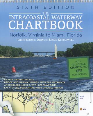 Coperta cărții 'The Intracoastal Waterway Chartbook: Norfolk, Virginia to Miami, Florida - John Kettlewell'