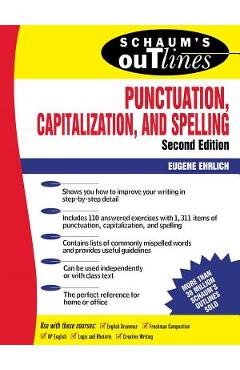 Coperta cărții 'Schaum's Outline of Punctuation, Capitalization & Spelling - Eugene Ehrlich'