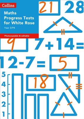 Collins Tests & Assessment - Year 3/P4 Maths Progress Tests for White Rose - Collins Uk