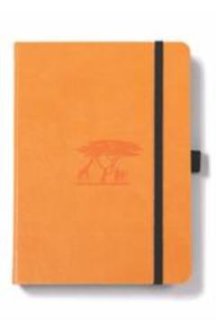 Coperta cărții 'Dingbats* Earth A5+ Tangerine Serengeti Notebook - Dotted -'